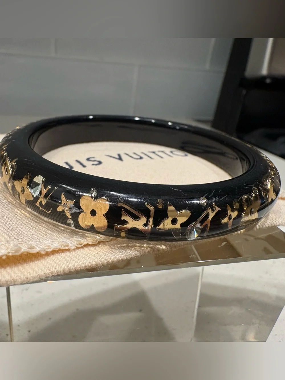 Authentic LV Black Inclusion Bracelet